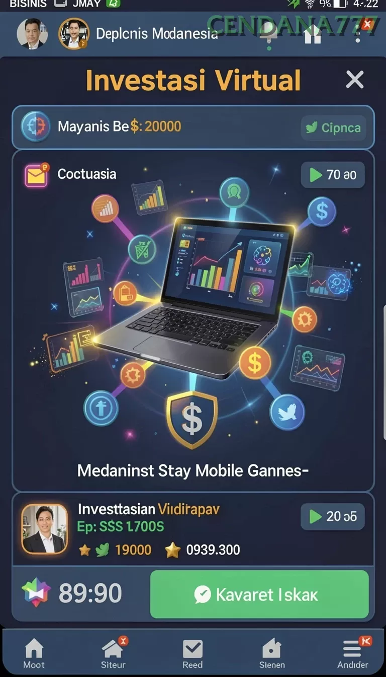 Cuplikan layar FIONA77 — menu navigasi